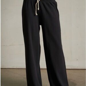 perfectwhitetee wide Leg Drawstring sweatpants with pockets Color is PLUM